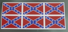 6 X Fahne-Flagge | Südstaaten Digitaldruck