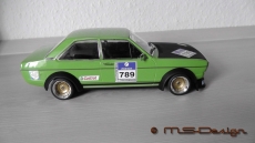Audi 80 GTE, 1972, Hellgrün  / black Gruppe 2 Umbau 1:18