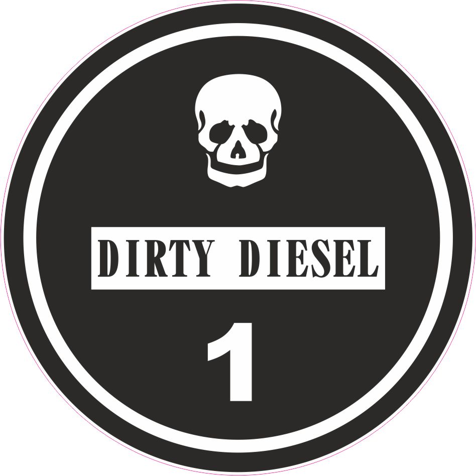 Feiner Staub Plakette Schwarze Plakette Dirty Diesel - Coolesauto.de