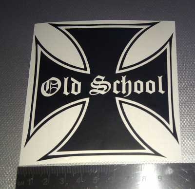 Sticker  Old School    IRON Cross