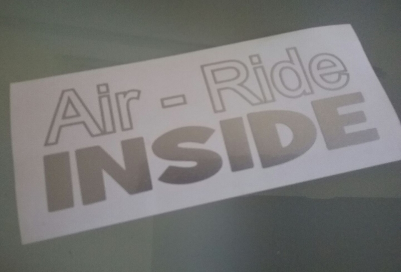 Air - Ride Inside Typ A ! - Tuning Sticker