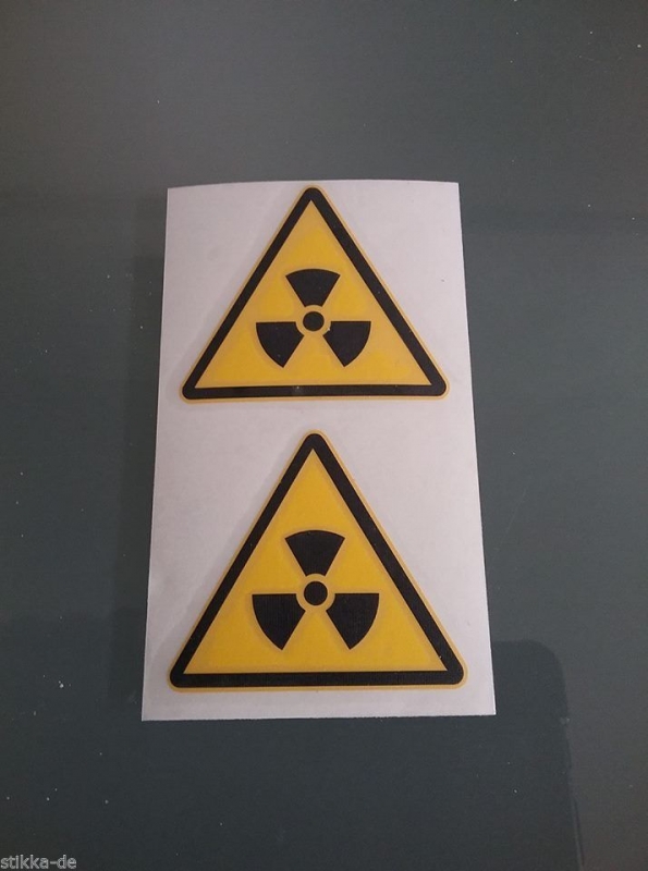 Achtung Radioaktiv nuclear Sticker / Fun JDM