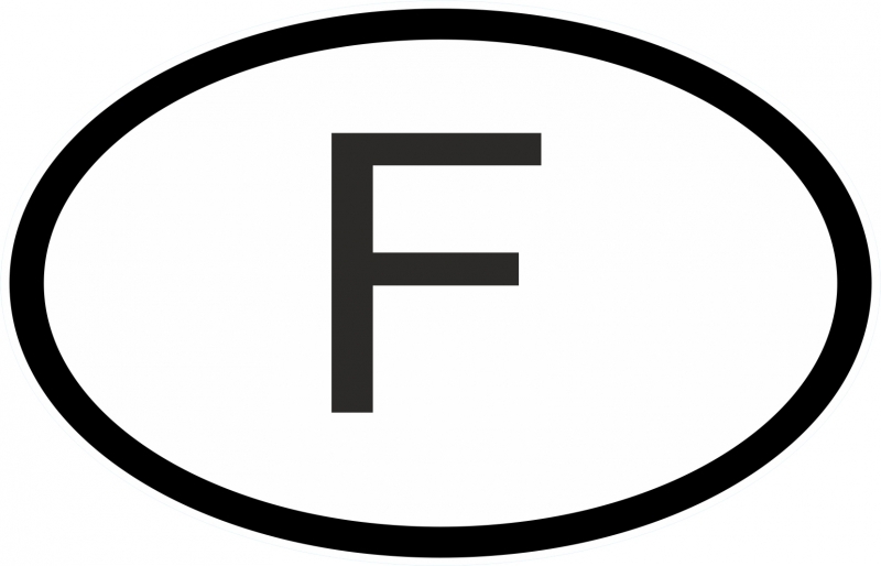 Auto Pkw Kfz Aufkleber Sticker Frankreich France Française Länderkennzeichen