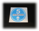 Feiner Staub Plakette Blaue Plakette Dieselpower 5 Sticker, JDM, Aufkleber