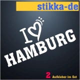 i love Hamburg rot-weiß