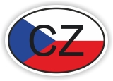 Tschechien Aufkleber Autoaufkleber Motorrad Nationalitätenkennzeichen Länderkennzeichen