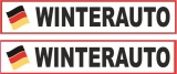 WINTERAUTO Flagge Aufkleber Schnee Winter Sticker, JDM, Aufkleber