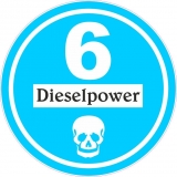 Feiner Staub Plakette Blaue Plakette Dieselpower 6 Sticker, JDM, Aufkleber
