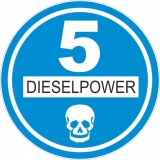 Feiner Staub Plakette Blaue Plakette Dieselpower 5 Sticker, JDM, Aufkleber